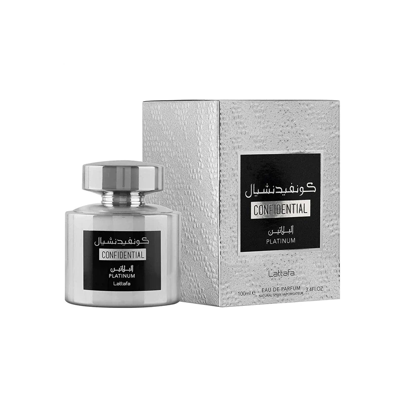 Perfume Lattafa Confidential Platinum Masculino 100Ml